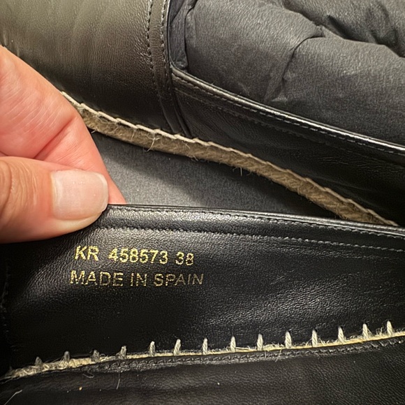 Saint Laurent Black Espadrilles Size 38 - Picture 9 of 10